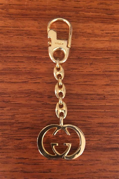 vintage gucci keychain|authentic designer keychains.